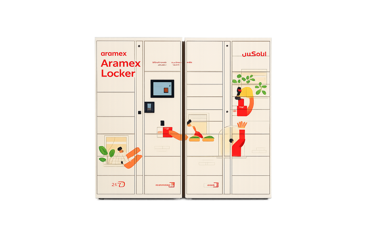 Aramex kargo dolabı